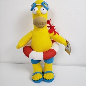 The Simpsons Homer Rescue Collectable Plush 16.5" with Tag